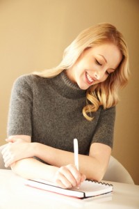 Woman Writing List