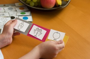 Speech Therapist with Picture Cards