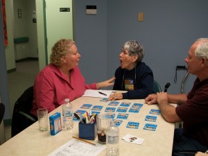 Speech Therapist Working with Adults