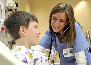 Child in Hospital with Doctor