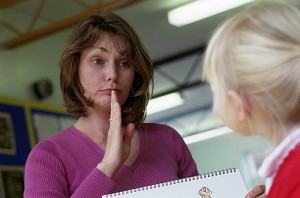 Speech Therapist Using Sign Language