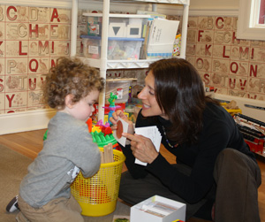 Speech Therapist Working with Child