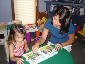 Speech Therapist Working with Child