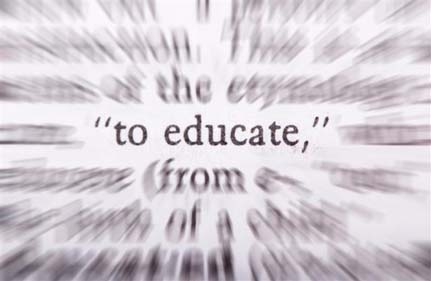 "To Educate" Text