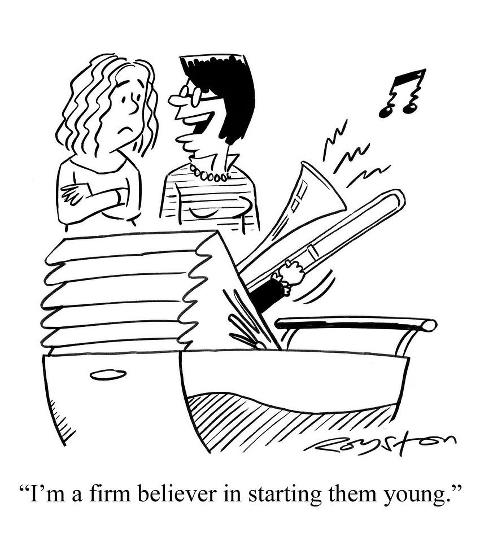 Music at an Early Age Cartoon