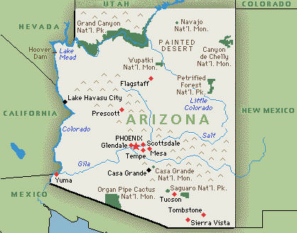 Arizona State Map