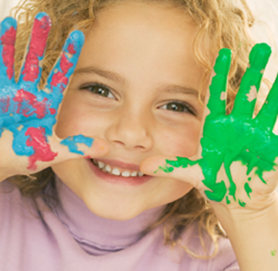 Child Fingerpainting