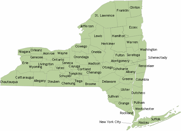 NYS Map by County
