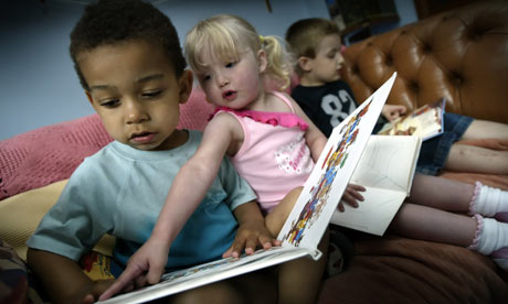 Children Reading at a Nursery