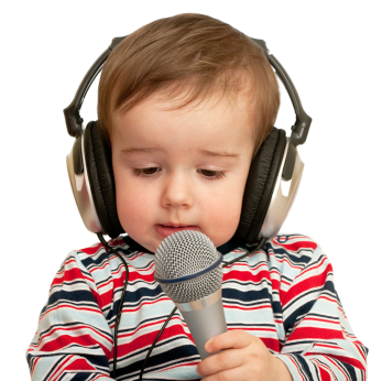 Toddler with Microphone