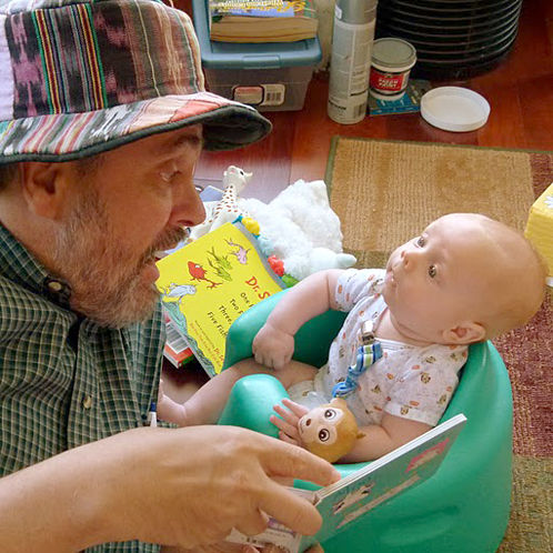 Baby and Dad Reading