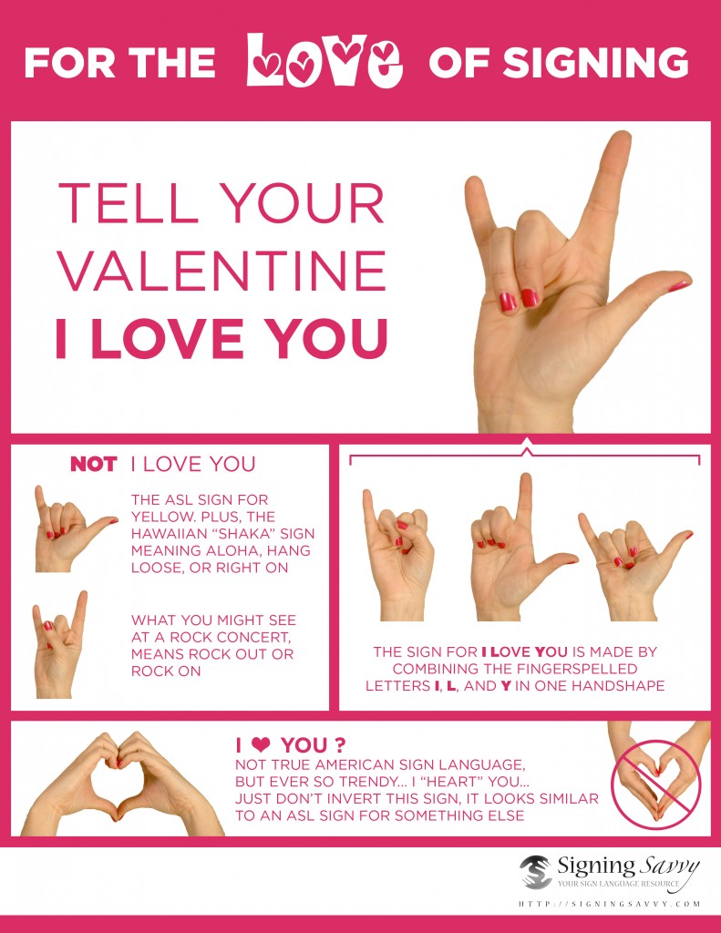 How to sign I love you
