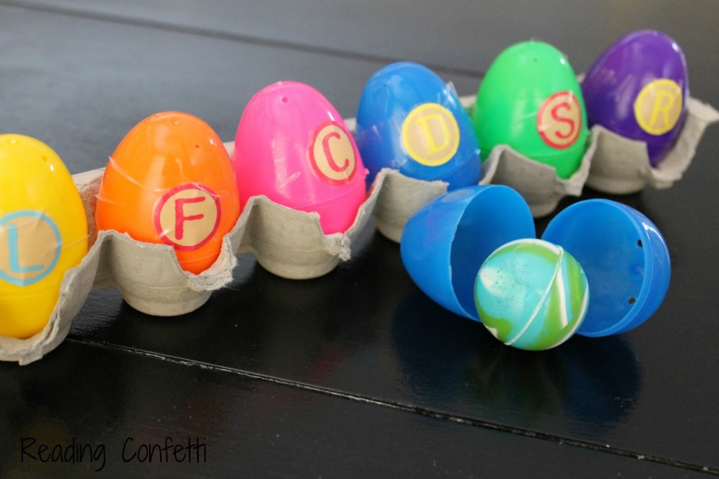 easter eggs for letters and Sounds