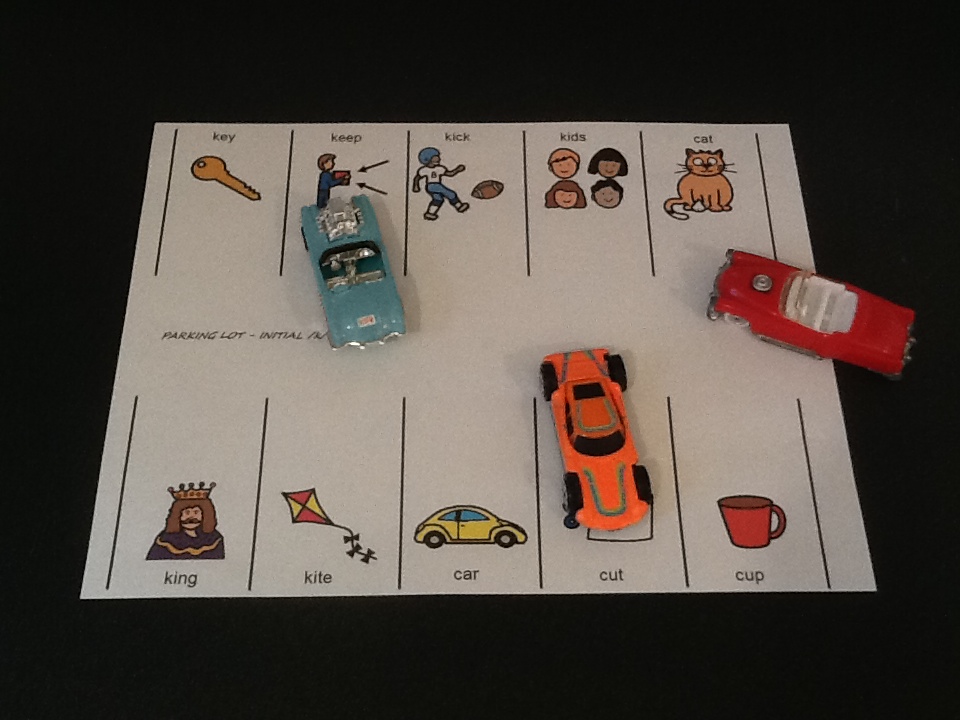 speech therapy car parking activity