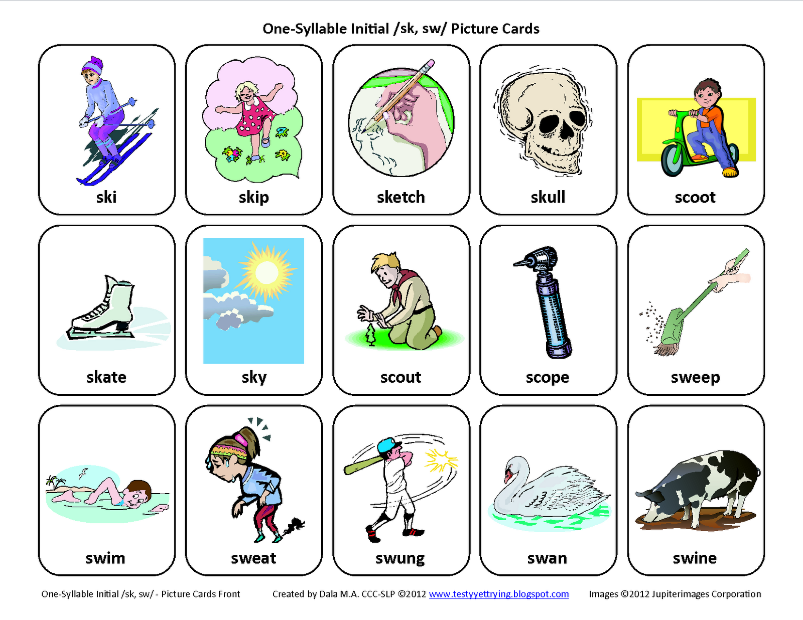 Testy yet trying: Final SH: Free Speech Therapy Articulation Picture Cards