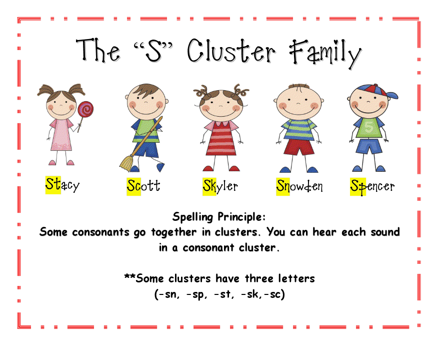 s cluster family graphic