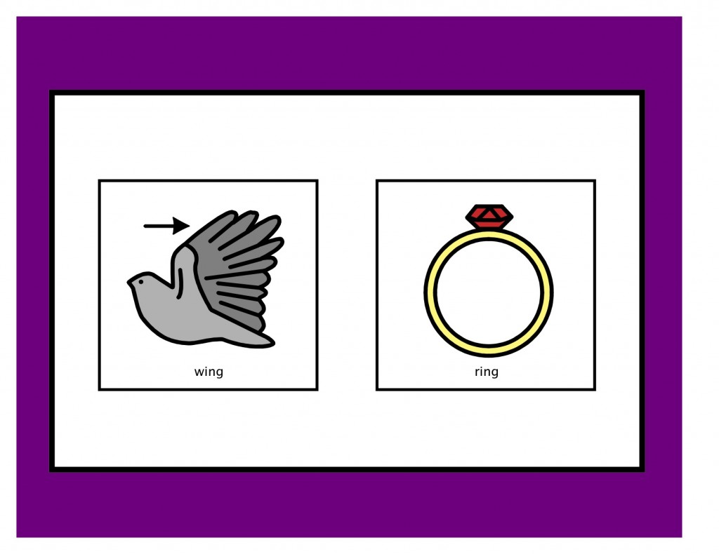 r and w minimal pair cards