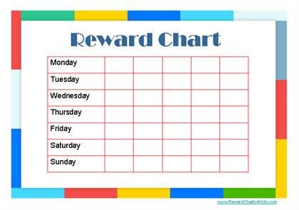 Preschool Reward Chart