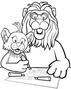 Leona & Theo from PBS Between the Lions