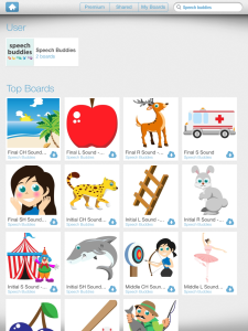 Bitsboard Speech Buddies ipad games examples