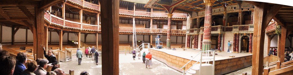 The Globe Theatre, Panorama Innenraum, London