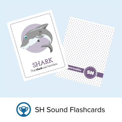 Flashcards for the sh sound