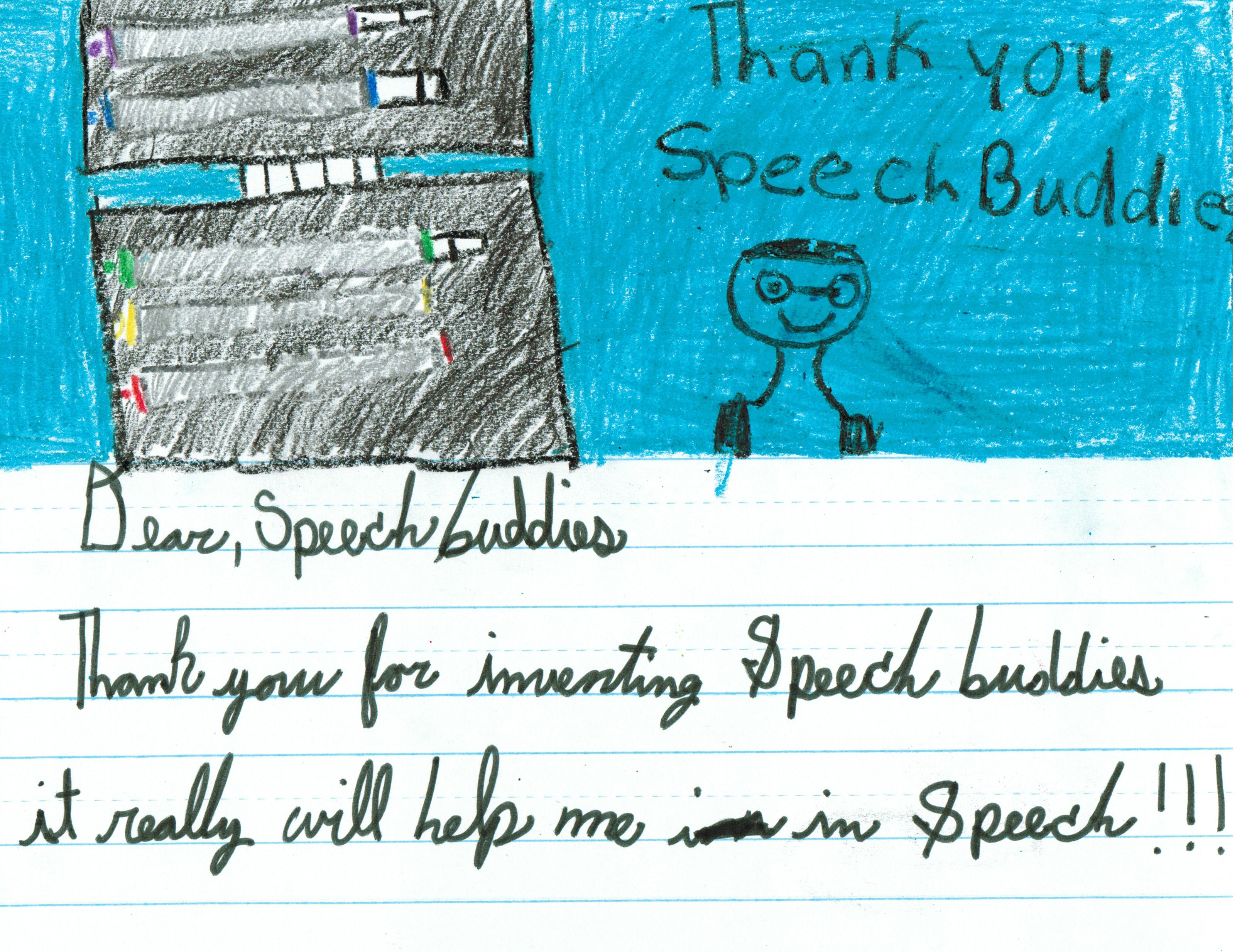 Thanks for inventing Speech Buddies