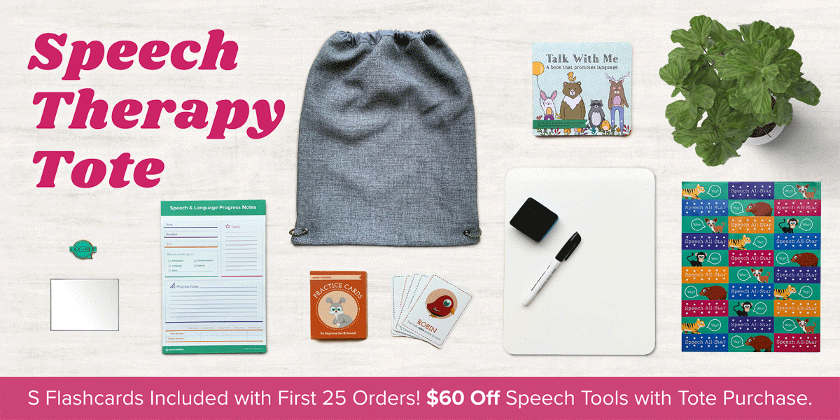 Speech Buddies Speech Therapy Tote